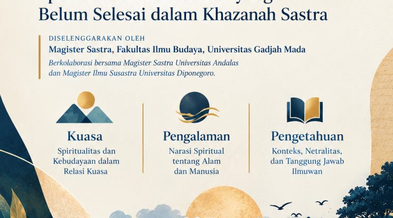 Ketika Spiritualitas, Kebudayaan, dan Sastra Saling Beririsan